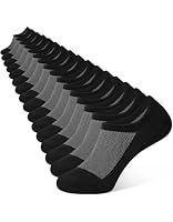 CLOSEMATE 8 Pairs Mens No Show Socks Low Cut Invisible Cotton Casual Trainer Socks with Non-Slip Grip(8Black, Size L)