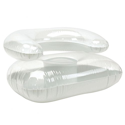 Sessel aufblasbar Poolsessel Lounge Sofa Luftsessel Sitzsack Luftmatratze weiß