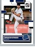 2022 Donruss #76 Spencer Strider RC Rookie Card Atlanta Braves Rated Rookies Official MLB PA Baseball Card in Raw (NM or Better) Condition