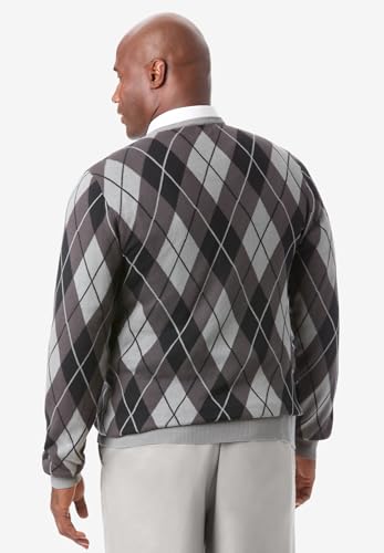 KingSize Men's Big & Tall Tall V-Neck Argyle Sweater2