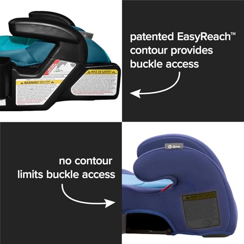 Image of Diono Connect3 RXT Backless Booster, Pack of 2, Slim Fit 3-Across in Many Mid-Sized Sedans and SUVs, for Children from 40-120 lbs., Lightweight with Latch connectors, Blue Razz Ice