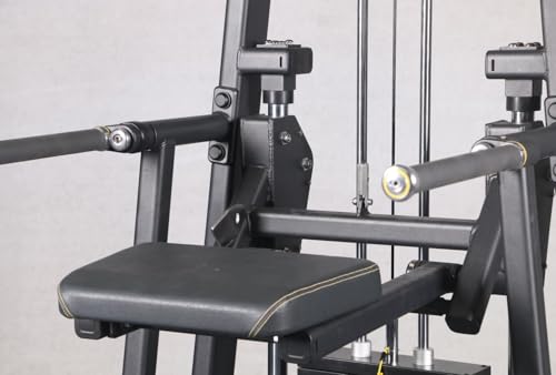 Image of Assisted Chin and Dip Machine with 176 lbs Weight Stack for Home and Commercial Gym