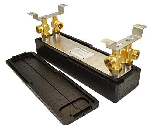 Intercambiador de calor Nordic Tec Ba-60-30, 30 placas de 330 kW, 5/4", intercambiador de calor de 1 1/4 pulgadas (intercambiador de calor con aislamiento y montaje en pared) Cover