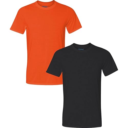 Gildan Men's Moisture Wicking Polyester Performance T-Shirt, 2-Pack