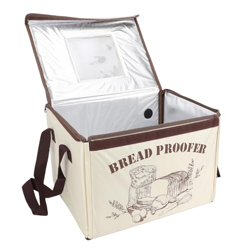 Decumeby Caja de Prueba de Pan, Fermentador de Pan Plegable con Temporizador de Control de Temperatura de 50 a 113 °F, Calentador de Fermentador de de 3 Lados para Yogur de Pizza (Enchufe europeo