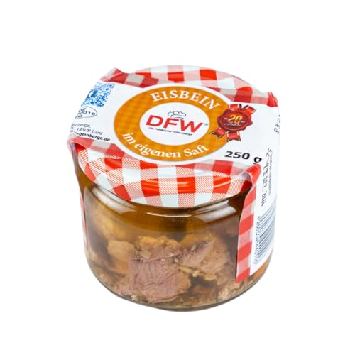 Eisbein im eigenen Saft 250g im Glas | Wurstkonserve | Hausmacher Qualität | DFW - Feldküche Wittenberge (1229)