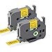 Colorty Compatible Label Tape Replacement for Brother Ptouch TZe-641 Black on Yellow 18mm 3/4 Inch TZe641 TZ-641 TZ641 Laminated for P touch PT-1890 PT-D600 PT-P700 Label Maker, 0.7 Inch x 26.2 Feet