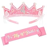 Souvenir inoubliable : l'écharpe « It's My 4th Birthday » ajoute une touche spéciale à la décoration d'anniversaire et crée une atmosphère joyeuse. Cette couronne d'anniversaire scintillante est un magnifique souvenir qui la gardera pour toujours.