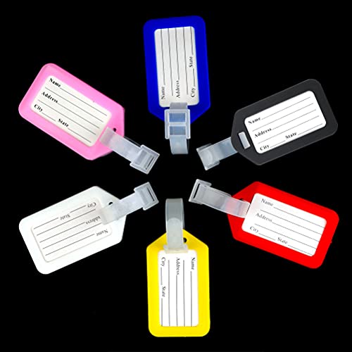 Luggage Tags Set, 6 Pack Small Locks With Keys Travel Id Bag Tag Luggage Padlock For Suitcase, Multicolor #TOP1