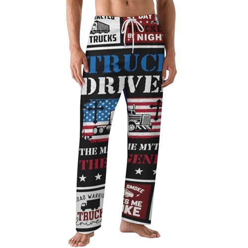 BSUYGET Truck Driver Pajama Pants