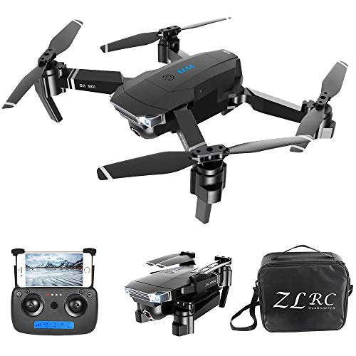Best Deal Product GoolRC SG901 RC Drone with Dual Cameras - 4K HD Front Camera and 720P Bottom Camera, Optical Flow Positioning Foldable Drone, Gesture Photos/Video, Follow Me RC Quadcopter with Handbag