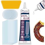 Facile à Utiliser: Notre kit de réparation liner sous l'eau est facile à utiliser. Il suffit de nettoyer et de sécher la surface à réparer, d'appliquer kit reparation matelas gonflable uniformément sur la surface à réparer et le patch, puis d'appliquer rustine spa gonflable sur la zone à réparer. Laissez 24 heures pour que la force de liaison optimale se développe