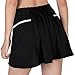 Wespornow Gonna da Tennis da Donna, con Pantaloni Sottogonna e Pantaloni, Gonna Sportiva con Pantaloni, Gonna da Corsa, Gonna Estiva con Pantaloncini, per Fitness, Allenamento, Corsa (M, Nero)