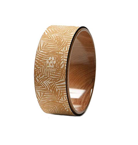 Yogi Bare - Rueda de estiramiento antideslizante para yoga (33 x 13 cm), Mujer, ., Corcho