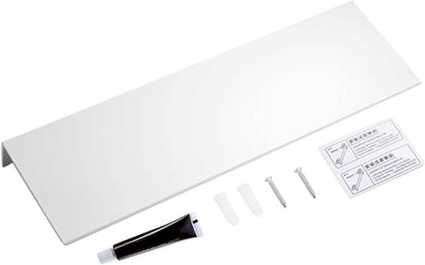 Bathroom Storage Rack, 30-50cm Modern Matt Bathroom Shelves Kitchen Wall Shelf Home Accessories TMP1105 (Color : 50cm Black) (40cm White)