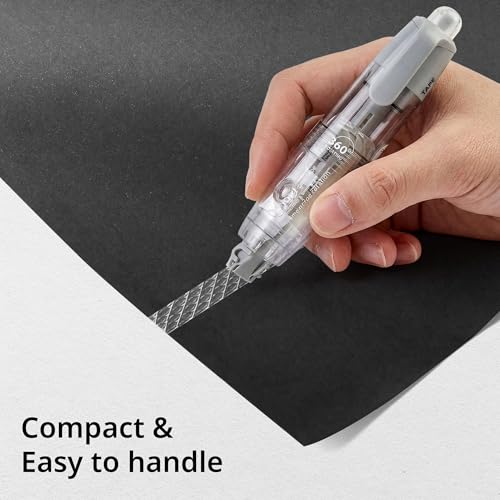 Image of Double-Sided Glue Tape Roller | Retractable Mechanism & 360 Rotating Head Design | Ideal for Scrapbooking, Craft, School, Office & DIY (Body Color May Vary)