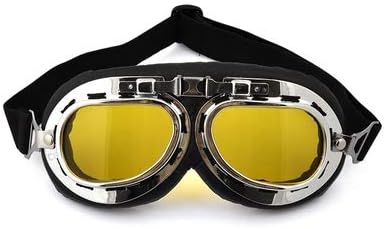 Amazon セール バイク ゴーグル パイロット ゴーグル オートバイ ファッションアイテムに最適 おしゃれ ミラーレンズ ヘルメット 風防付 ゴーグル ゴーグル 車 バイク