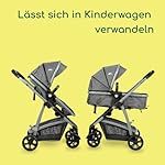 Bebeconfort Hello 2-in-1 Kinderwagen, 2-in-1 Kinderwagen zum Babywagen, 0 Monate bis 4 Jahre, 0-22 kg, Black Chic