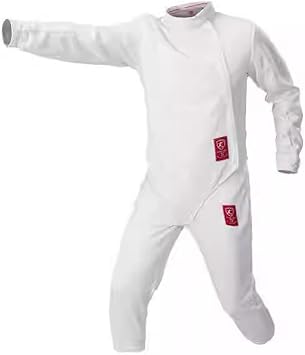 Fencing Uniform 3-Piece Vest Pants Jacket, Fencer Protective Suit, for Right Hand Athlete Daily Training, 350N54#