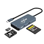 Jorkar CFexpress Type B Card Reader 10Gbps, USB C for CF Express Type-B Camera Memery Card Reader for Nikon Canon Panasonic, 3 in 1 Type-B & SD & Micro SD TF Cards Readers