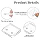 8 Stück Duschvorhang-Clips Selbstklebende Dusch-Spritzschutz Clip Transparente Vorhang Clip Winddichte Vorhang Klammern Badezimmer Gardinenhalter Vorhang Clips für Dusche Verschütten