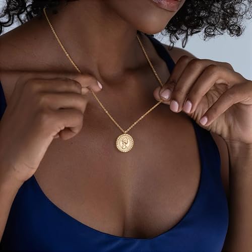 BENEIGE Gold Necklace For Women 14K Gold Plated Cubic Zirconia Charm Necklaces Pendant Jewelry Gifts2