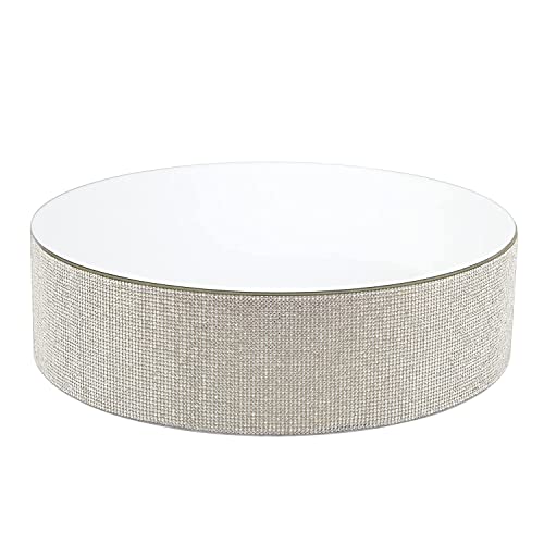 Flavorthings 16 Inches Bling Round Cake Stand Cupcake Base With Crystal Rhinestones Mirror Top, Gorgeous Cake Display Decorative Centerpiece For Wedding Parties (Silver, 16") #TOP4