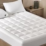 ACCURATEX Ultra Matrice douce Topper Twin Taille 2 Pouces 39x75 | Double couche de confort oreiller haut, soulagement de la douleur dans le dos, 400TC Coton surface respirante, 8-21 pouces poche profonde