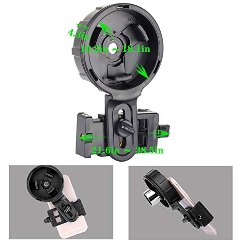 Cell Phone Adapter Mount, Cellphone Smartphone Quick Photography Adapter Mount Compatible Binocular Monocular Spotting Scope Telescope Microscope - Thumbnail 5