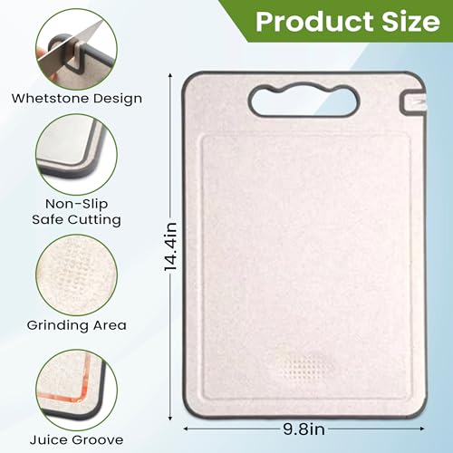 Tabla de Cortar Doble Faz Acero Inoxidable con Afilador miniatura 6
