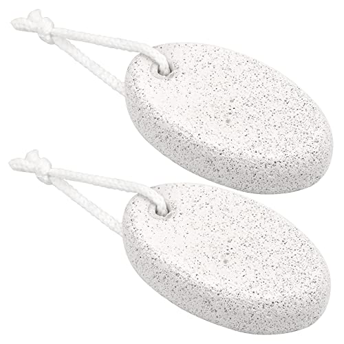 Piedra pómez Natural 2 Piezas Piedra Pómez Cuidado de Pies Piedra de Lava Cuidado de Pies Piedra Pómez Natural, Quita Callos y Peeling de Pies, para Pies y Manos Una Limpieza Suave