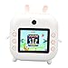 Instants Print Camera,Kids Camera Instants Print, Christmas for Kids Selfie Digital Camera with 1080P Videos,Toddler Portable Travel Camera Toy for 4 5 6 7 8 9 Year Old Boys Girls(White)