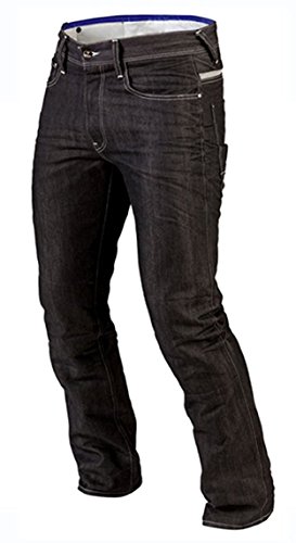 Juicy Trendz Men Motorcycle Riding Pants with Armor Dualsport Motorbike Jeans Biker Trousers with Aramid Protective Lining. Black