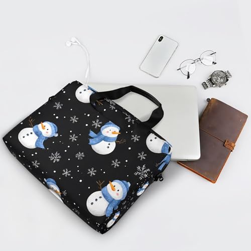Funda Maletín para Portátil Snowman Snowflake 13 a 15.6 pulg miniatura 7