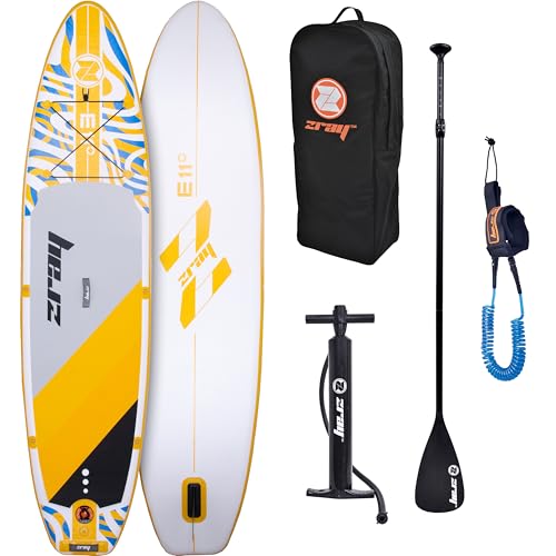 ZRAY E11 Stand Up Paddle Board Gonflable 335x81x13 cm jusqu'à 122 kg, Planche iSUP Drop-Stitch Set...