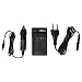 Produktbild vhbw Ladegerät kompatibel mit Panasonic DMW-BCD10, CGA-S007E, CGA-S007 Kamera Camcorder/Akku - Ladeschale, Kfz-Adapter, Ladeanzeige, 4,2 V