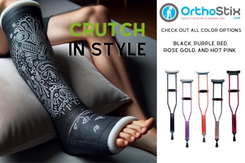 Black-Crutches-for-Adults-or-Kids-Universal-Size-1-Pair-OrthoStix