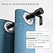 Byondeth Curtain Rods for Windows 16 to 120 Inches Adjustable Length 1 Inch Diameter Window Curtain Rod with Aluminium Finials, Black