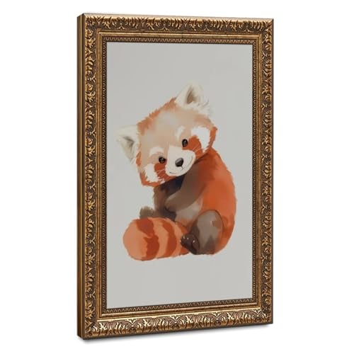 Chambre d'enfant cocooning avec la toile panda aquarelle 30x45cm