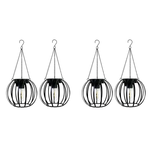Lanternes solaires d'extérieur en métal plus lumineuses et imperméables pour jardin