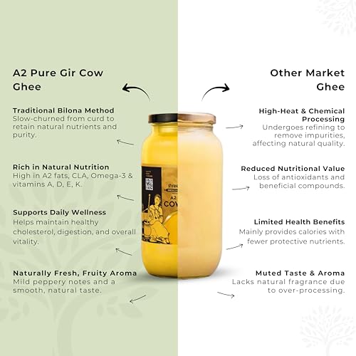 Image of Shree Aanantam A2 Gir Cow Desi Ghee | Made with Vedic Bilona Method | Hand churned | Pure, Healthy and Natural | Grass Fed Cows | Glass Jar - 200 ML