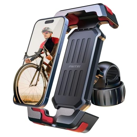 Pnitri Handyhalterung Fahrrad, Fahrrad Handyhalterung Lenker - [2025 Verbessertes 3S Installation], E Scooter Handy Halterung, Universal Handyhalter Fahrradlenker für iPhone, Samsung Smartphones
