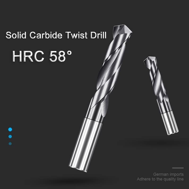 1 szt. Wiertło kręte z węglika wolframu o wysokiej precyzji 1,0-20 mm do frezowania CNC ze stali nierdzewnej(9.9mm)