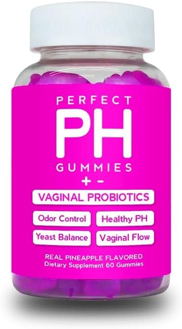 CBB Perfect PH Probiotic Gummies for Women with Vitamin C | Daily Feminine Wellness Supplement | Pineapple Flavor | 60 Gummies