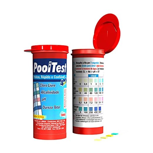Kit Pooltest 4 em 1 para Análise de Piscinas