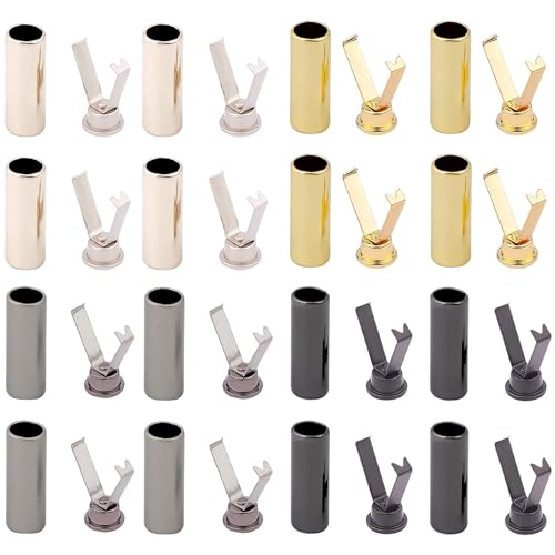 Tapón de extremos de cordón para cordones de zapatos, 16 juegos de extremos de cordón para...