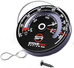 STOVEFAN 薪ストーブ・ピザ窯 温度計 マグネット式