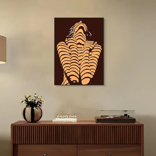 Impression sur toile HD art mural abstrait classique finition premium 80x120 - 3