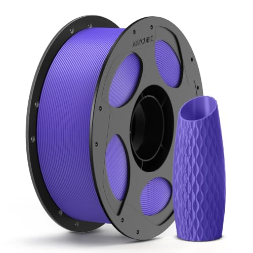 Image of ANYCUBIC PLA 3D Printer Filament, 3D Printing PLA Filament 1.75mm Dimensional Accuracy + /- 0.02mm, 1KG Reusable Spool (2.2 lbs), Purple