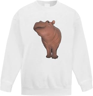 Azeeda 'Hippo' Kid's Sweatshirt/Jumper (14-15 Years) (KW00097794)